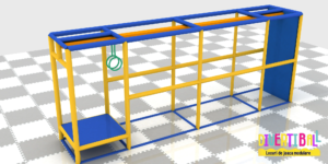 Kit de tiroliană profesională – DB 22 – 7,00m x 1,30m x 2,50m (Llh)