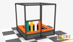 Loc de joacă cu trambulină – DBT-03 – 2,50m2,50m2,50m (Llh)