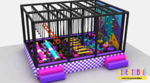 Loc de joacă modular DB 23 – 5,00m x 3,60m x 2,50m (Llh)
