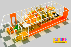 Loc de joacă modular - DB 34 - 10,00m x 4,30m x 2,80m 1