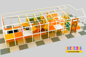 Loc de joacă modular - DB 34 - 10,00m x 4,30m x 2,80m (L*l*h) – Loc de joaca modular DB 34 1000m x 430m x 280m 3 Loc de joacă modular - DB 34 - 10,00m x 4,30m x 2,80m 3