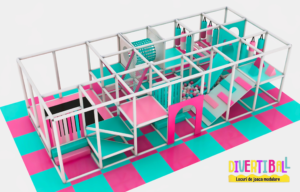 Loc de joacă modular – DB 12 – 8,50m x 3,70m x 2,80m (Llh)3