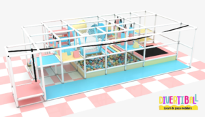 Loc de joacă modular – DB 15 – 10,00m x 5,00m x 2,80m (Llh) (2)