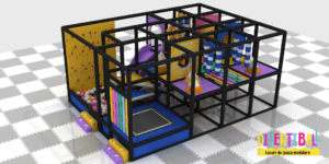 Loc de joacă modular – DB 19 – 6,00m x 4,60m x 2,50m (Llh) (2)