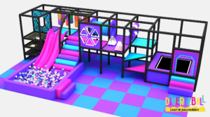 Loc de joacă modular – DB 28 – 10,00m x 6,00m x 2,50m (Llh)