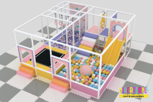 Loc de joacă modular – DB 30 – 5,50m x 5,50m x 2,50m (Llh)