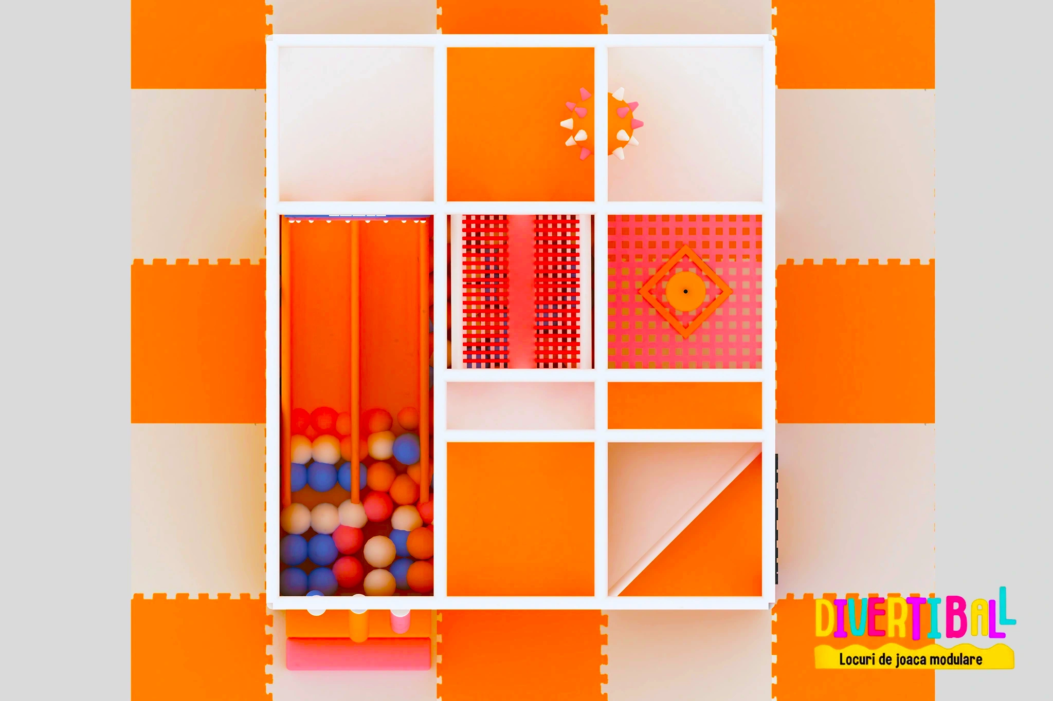 Loc de joacă modular – DB 31 – 4,20m x 3,70m x 2,50m 2 Loc de joacă modular – DB 31 – 4,20m x 3,70m x 2,50m 2