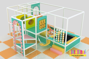 Loc de joacă modular – DB 33 – 5,70m x 3,60m x 2,50m (Llh)