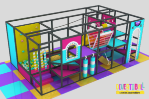 Loc de joacă modular – DB 35 – 7,50m x 4,30m x 2,50m (Llh)