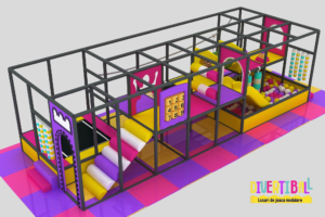 Loc de joacă modular – DB 36 – 11,50m x 3,40m x 2,50m (Llh)