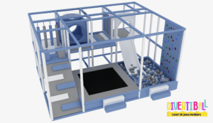 Loc de joacă modular – DB 40 – 5,00m x 5,00m x 2,50m (Llh)