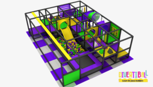 Loc de joacă modular – DB 41 – 6,00m x 5,50m x 2,50m (Llh) (2)
