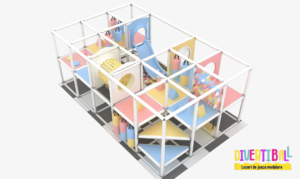 Loc de joacă modular - DB 42 - 6,00m x 3,70m x 2,80m (L*l*h) – Loc de joaca modular – DB 42 – 600m x 370m x 250m Llh Loc de joacă modular – DB 42 – 6,00m x 3,70m x 2,50m (Llh)