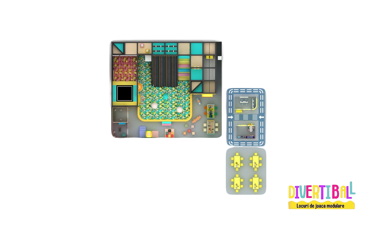 Amenajare completă loc de joacă modular – Temă Super Slide – DBC06 2.1 Amenajare completă loc de joacă modular – Temă Super Slide – DBC06 2.1