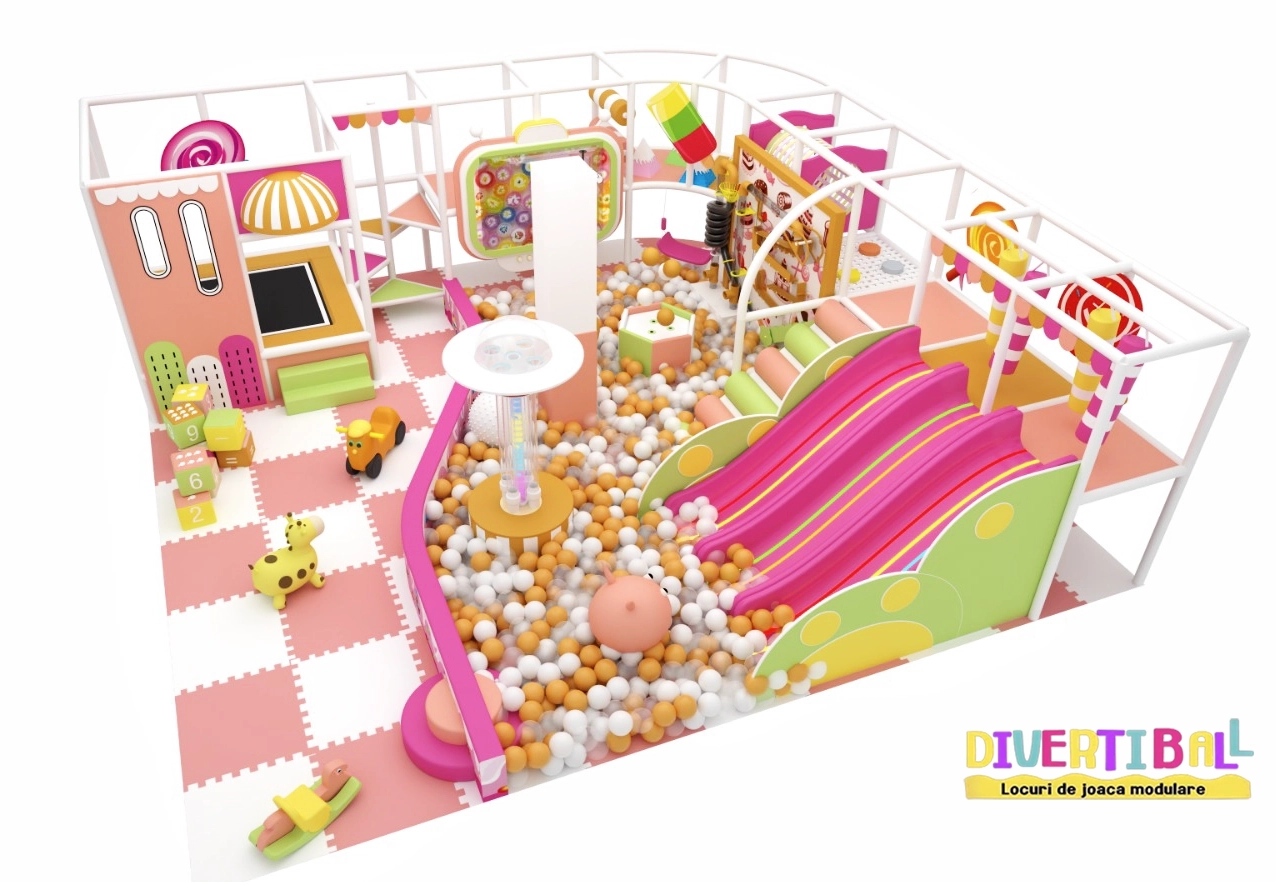 Amenajare completă loc de joacă modular – Candy –- DBC09