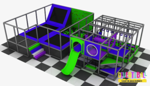 Loc de joacă modular – DB 45 – 8,00m x 5,50m x 2,50m (2)