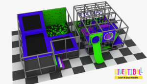 Loc de joacă modular - DB 45 - 8,00m x 5,50m x 2,80m – Loc de joaca modular – DB 45 – 800m x 550m x 250m Loc de joacă modular – DB 45 – 8,00m x 5,50m x 2,50m